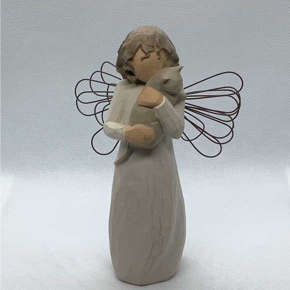 Willow Tree With Affection Angel Cat Figurine 2003 Demdaco Kitten Susan Lordi 5” - Picture 6 of 9